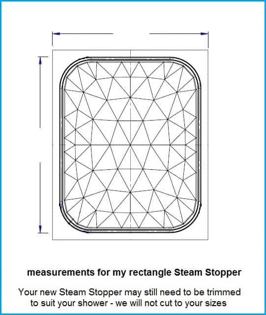 Steam Stopper rectangle size