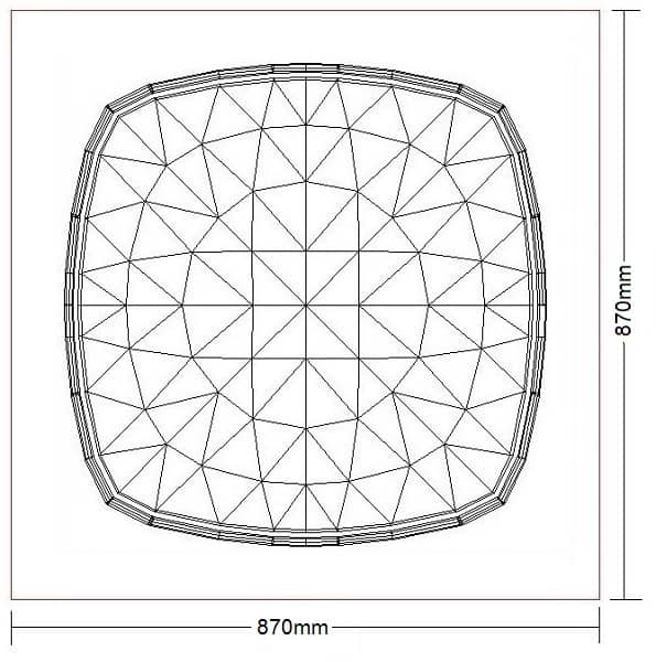 900 x 900 HB Steam Stopper square - Sizes Available Steam Stoppers