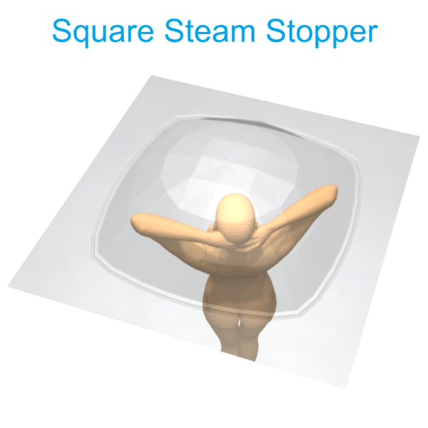 square Steam Stopper with person Henry Brooks
