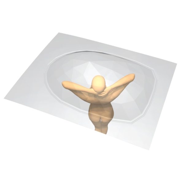Rectangle Steam Stopper with person Henry-Brooks